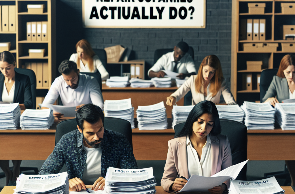 “What Do Credit Repair Companies Actually Do?”