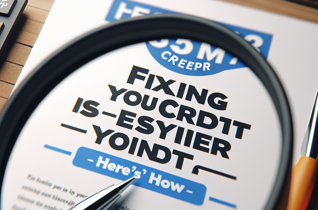 Fixing Your Credit Is Easier Than You Think—Here’s How