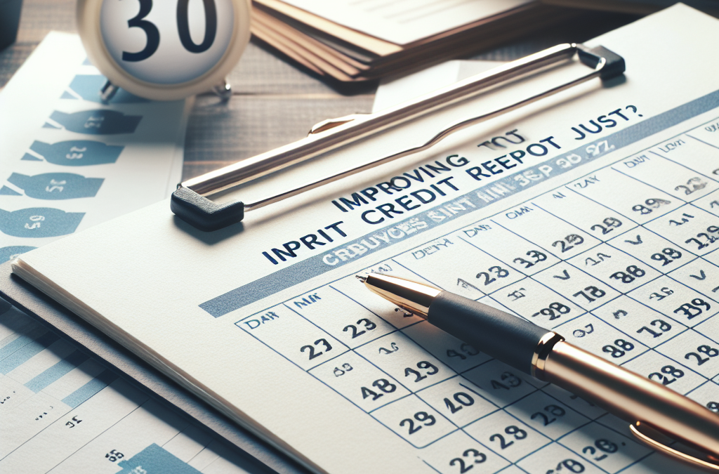 Clean Up Your Credit Report in Just 30 Days