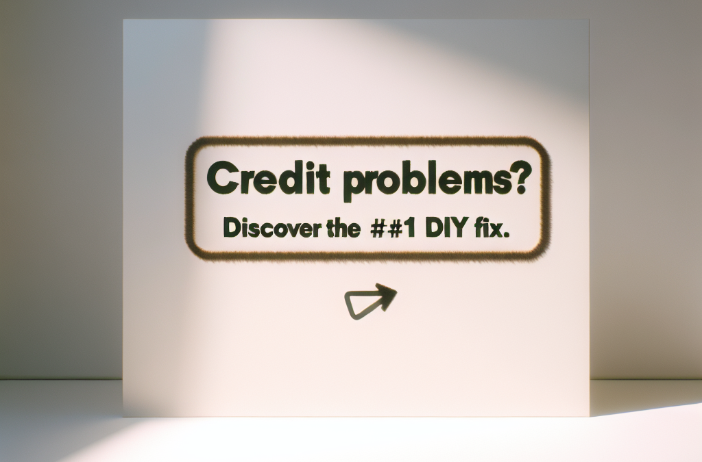 Credit Problems? Discover the #1 DIY Fix