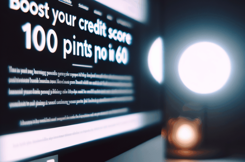 Boost Your Credit Score 100 Points in 60 Days