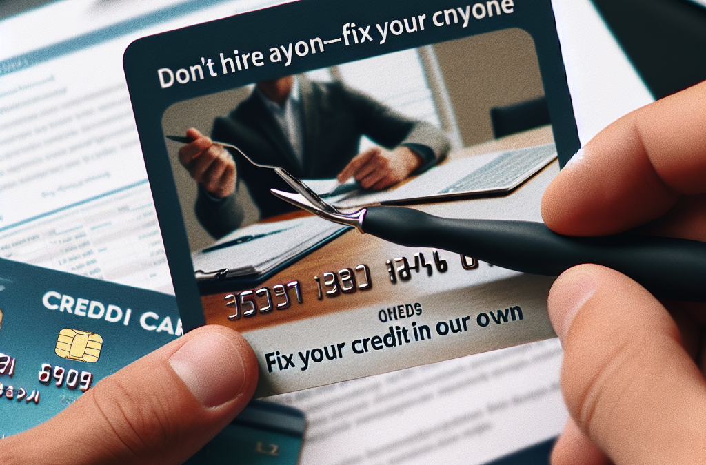 Don’t Hire Anyone—Fix Your Credit on Your Own