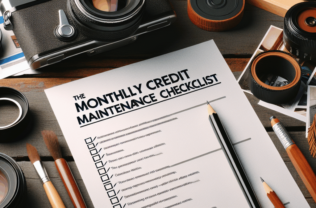 The Monthly Credit Maintenance Checklist