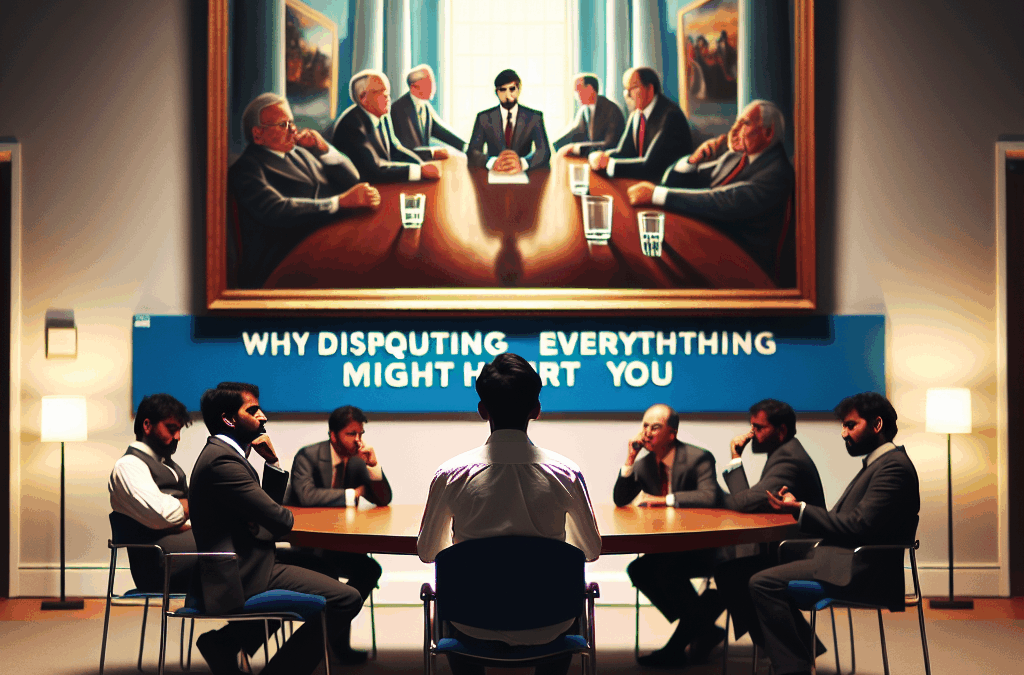 Why Disputing Everything Might Hurt You