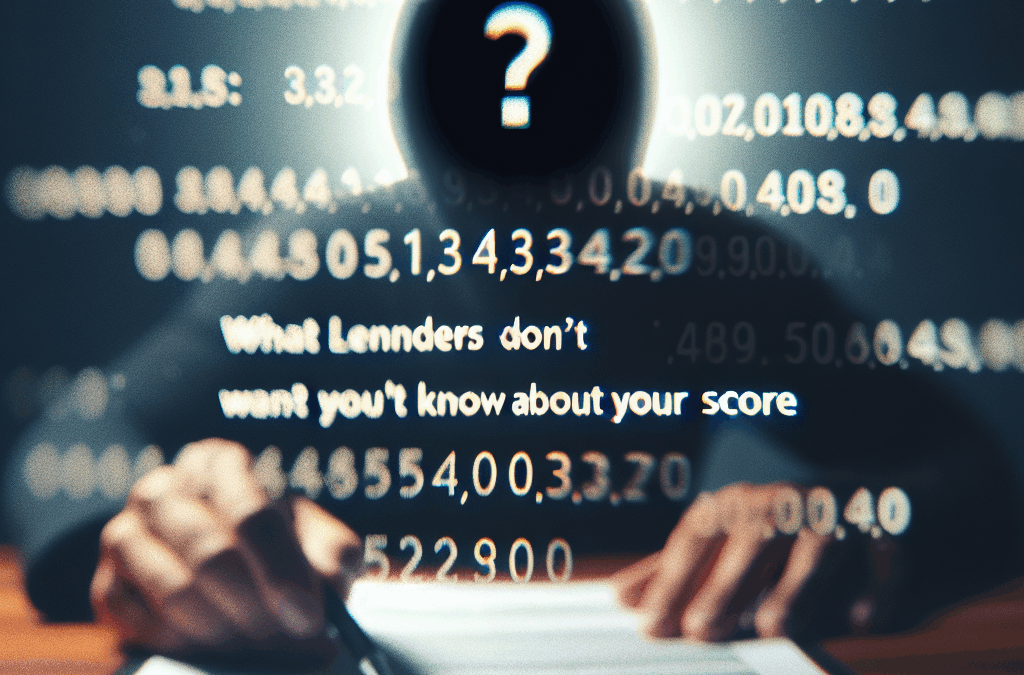 What Lenders Don’t Want You to Know About Your Score