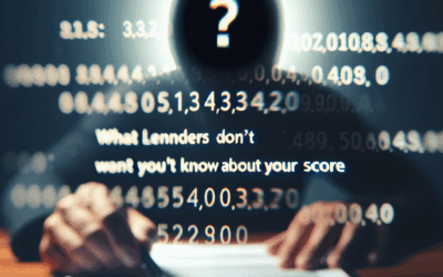 What Lenders Don’t Want You to Know About Your Score