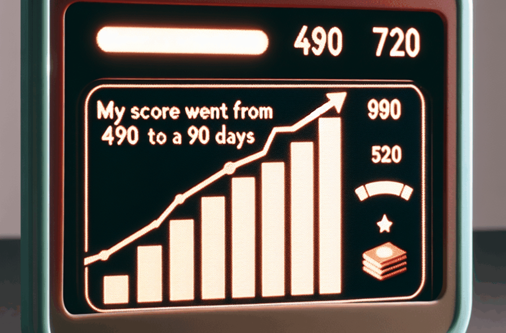 “My Score Went from 490 to 720 in 90 Days”