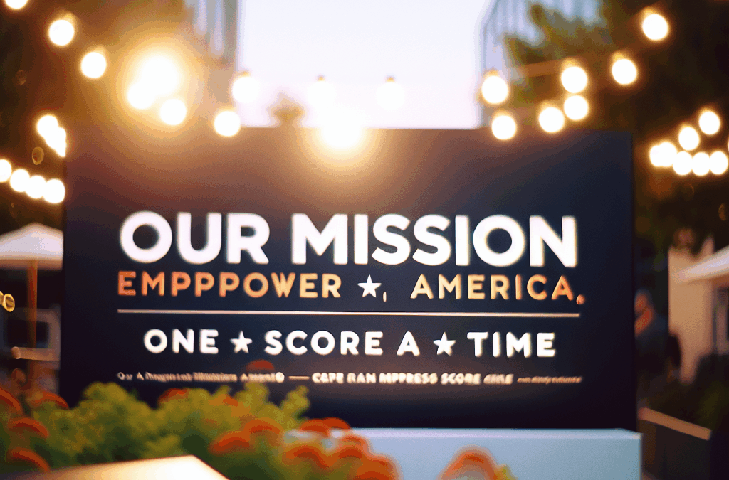 Our Mission: Empower America, One Score at a Time