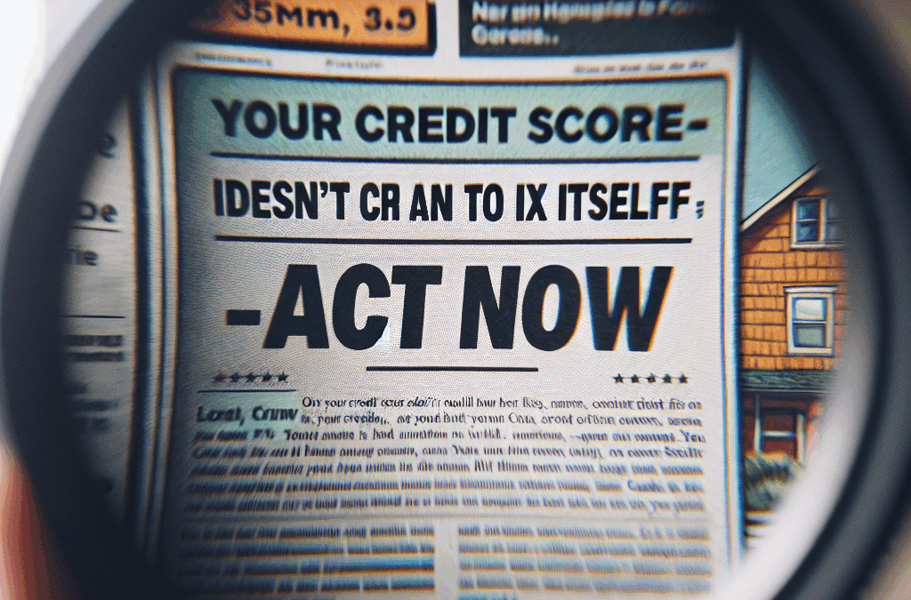 Your Credit Score Isn’t Going to Fix Itself—Act Now
