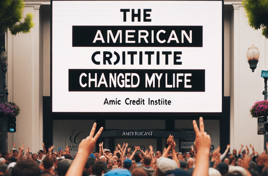 “The American Credit Institute Changed My Life”