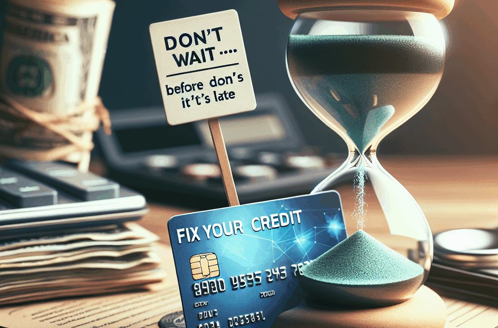Don’t Wait—Fix Your Credit Before It’s Too Late