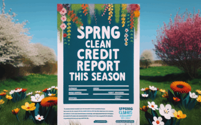 Spring Clean Your Credit Report This Season