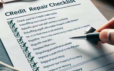 credit repair checklist