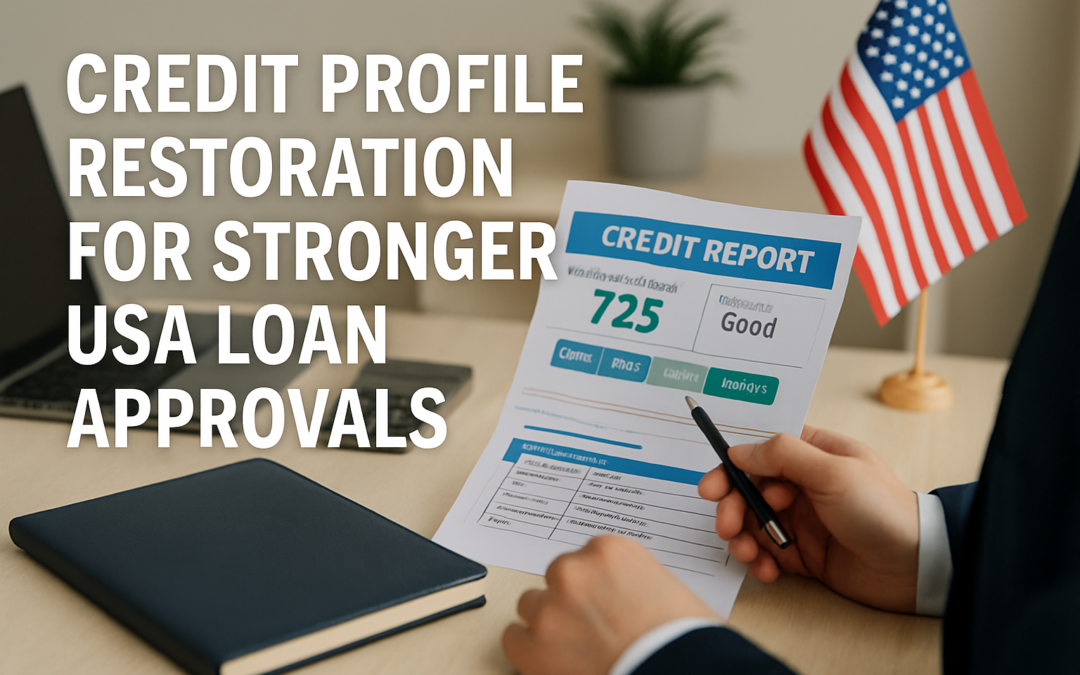 Credit Profile Restoration For Stronger USA Loan Approvals