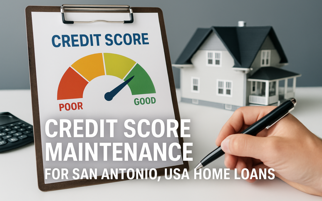 Credit Score Maintenance For San Antonio, USA Home Loans